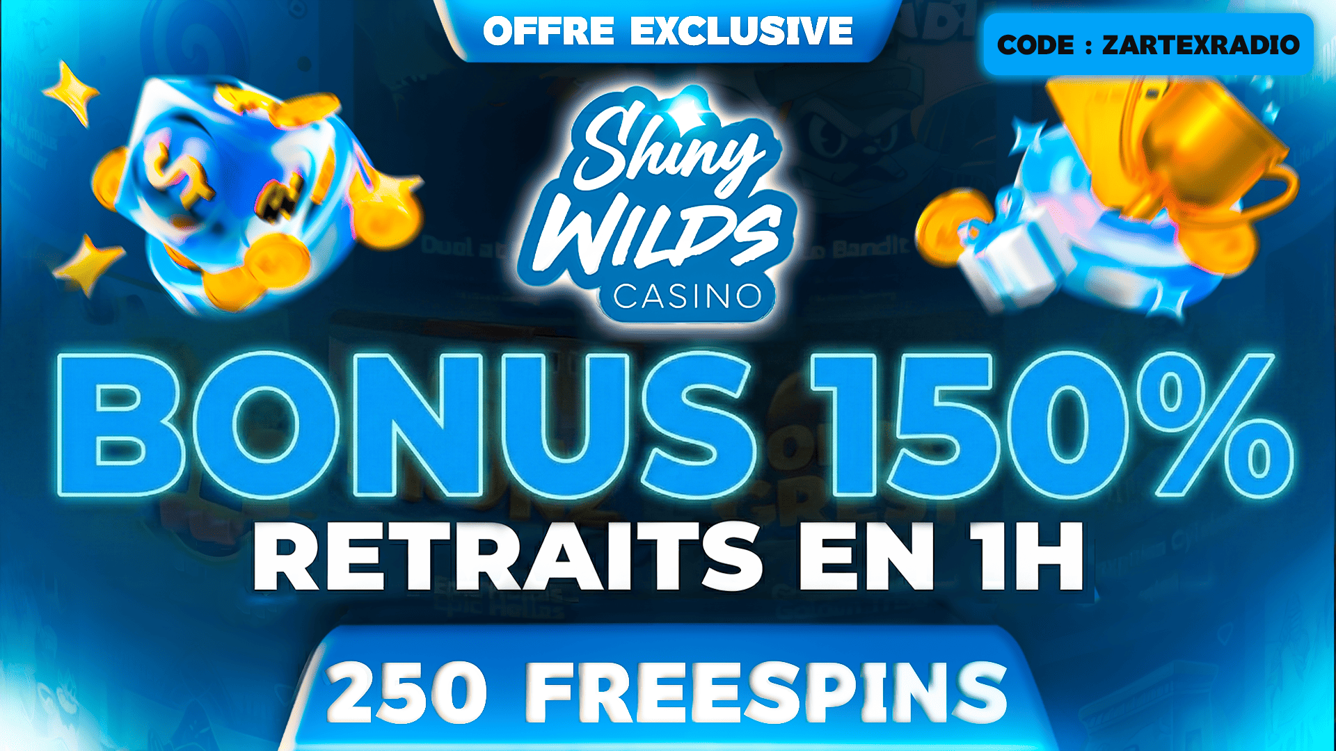 150% 1ER DÉPÔT + 20€ OFFERTS