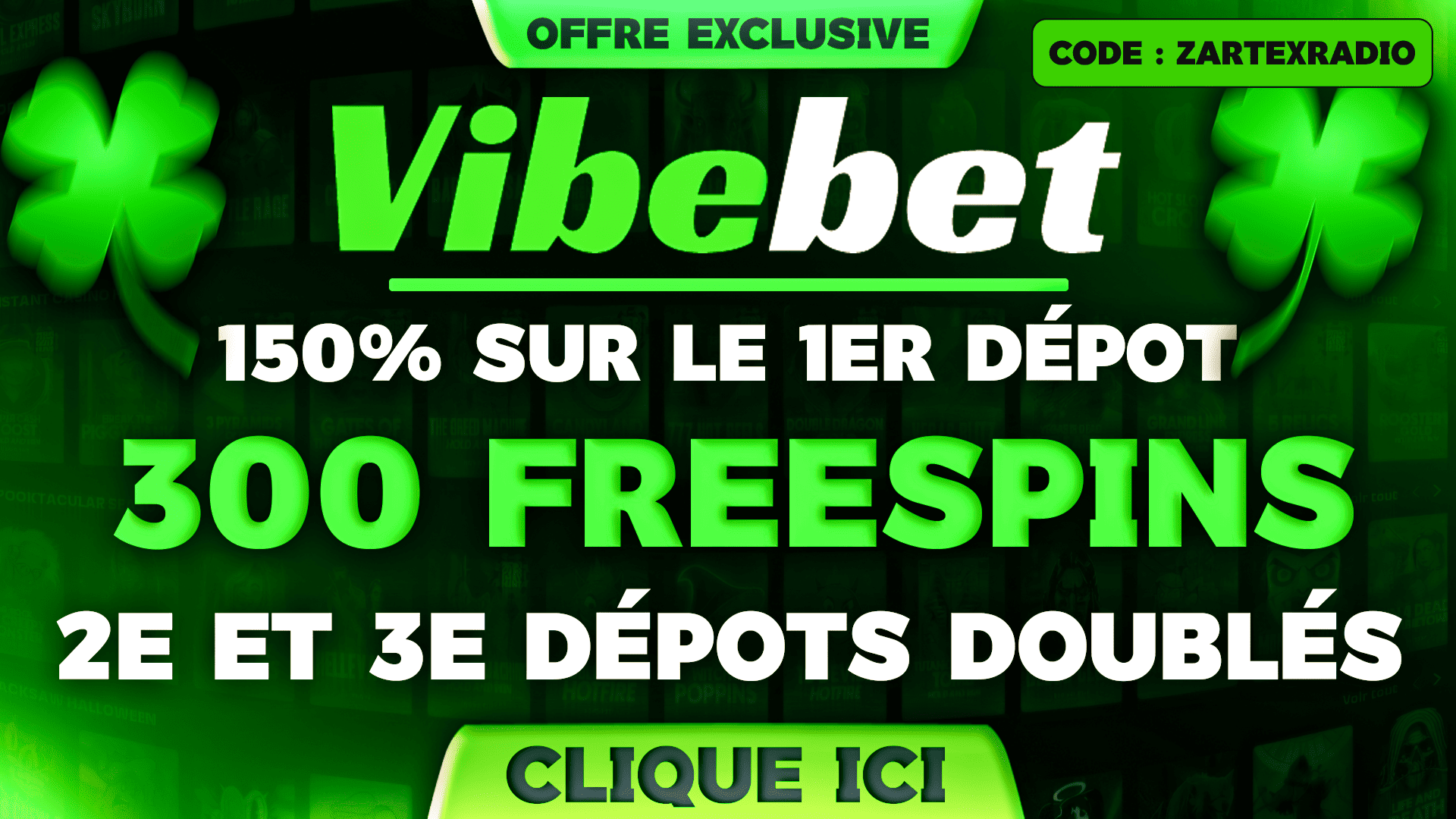 150% 1ER DÉPÔT + 20€ OFFERTS
